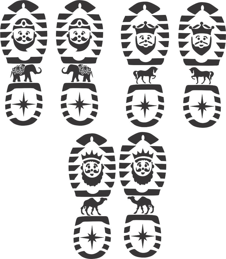 huellas de los reyes magos