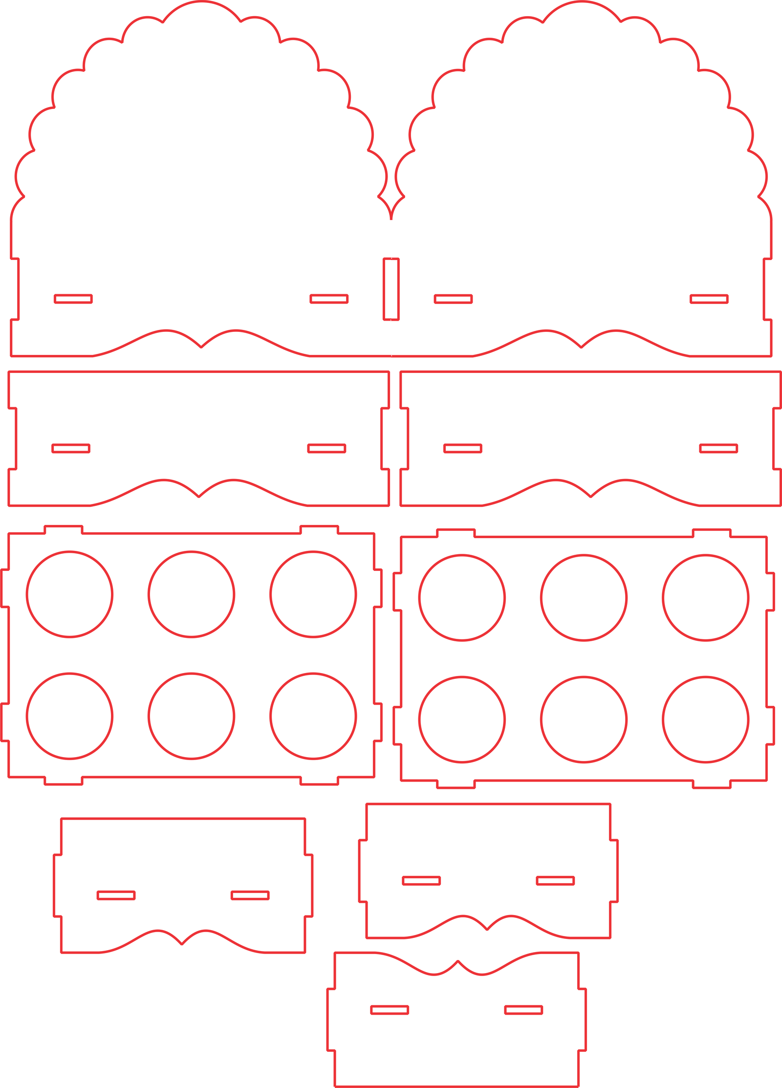 huevera con 12 espacios