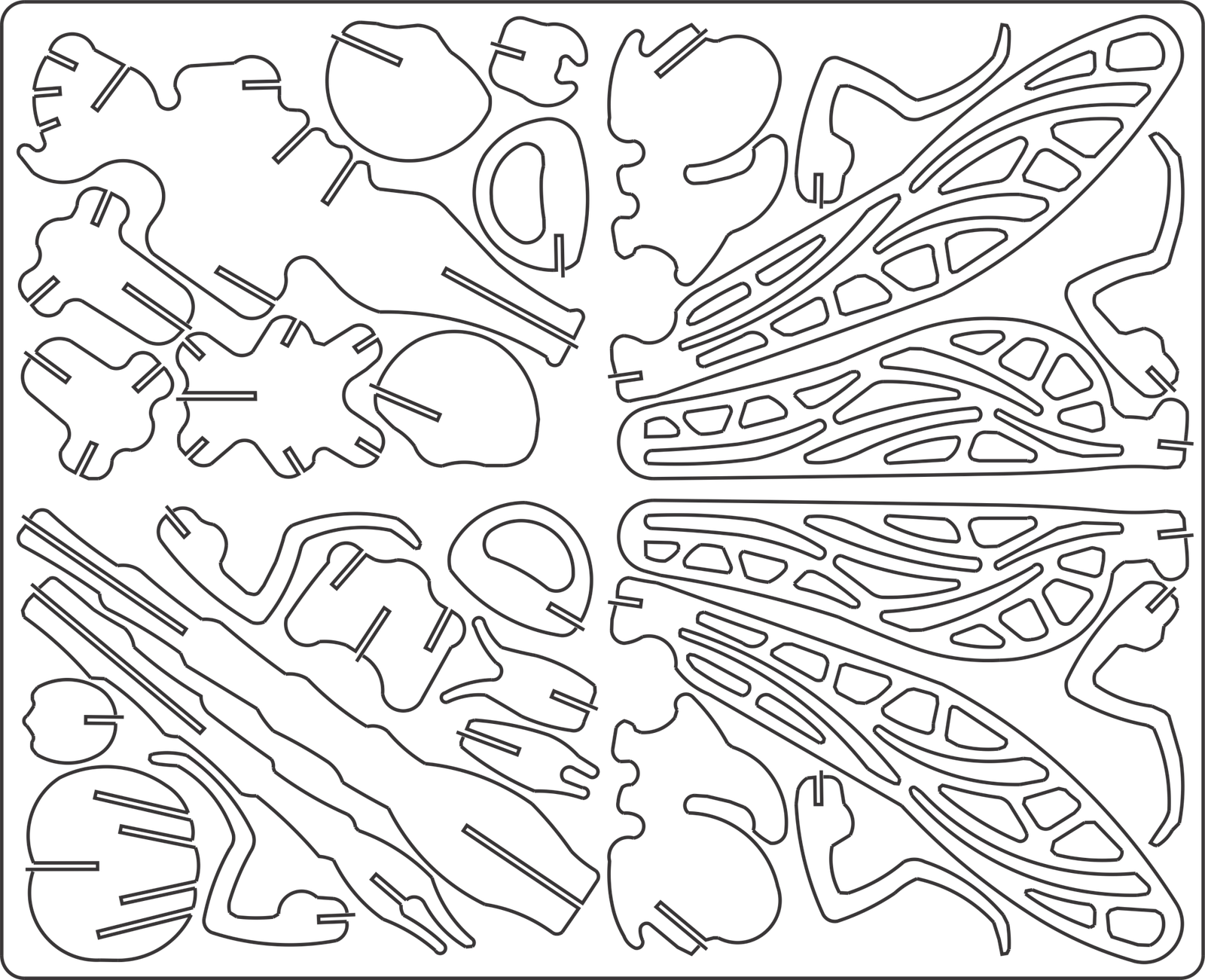 insecto alado armable