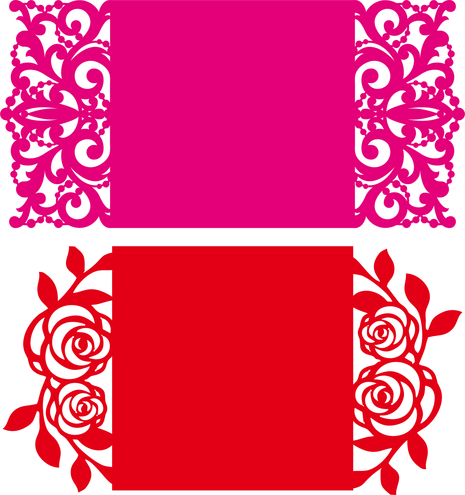 invitaciones caladas en extremos