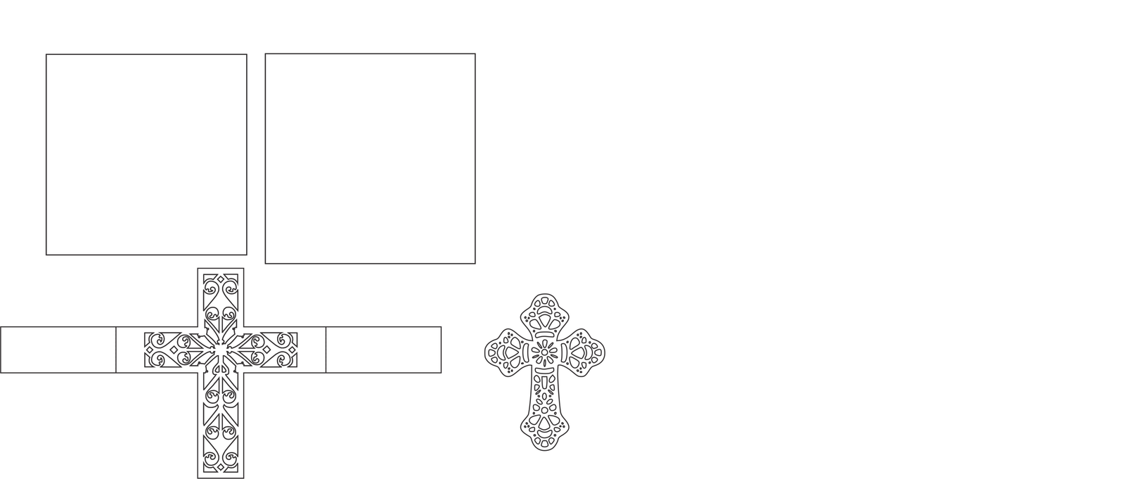 invitación con cintillo de cruz