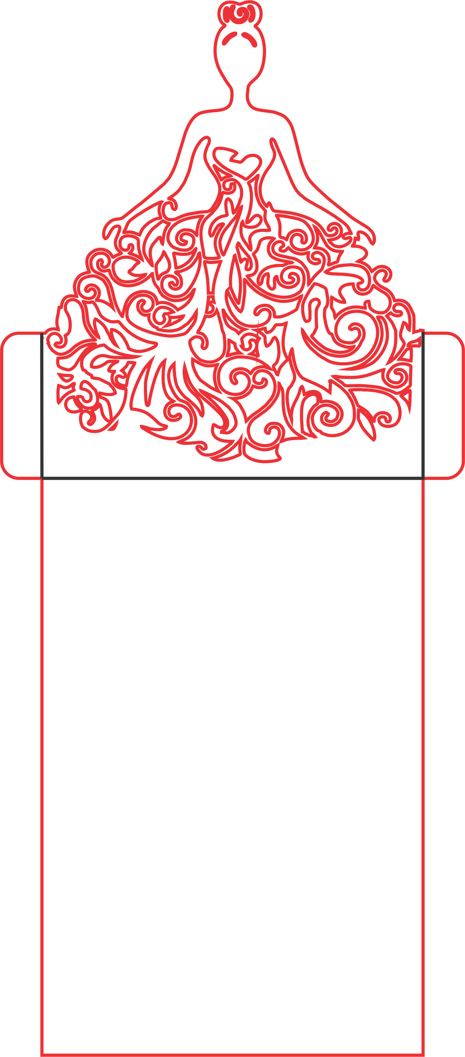 invitación vestido de grecas