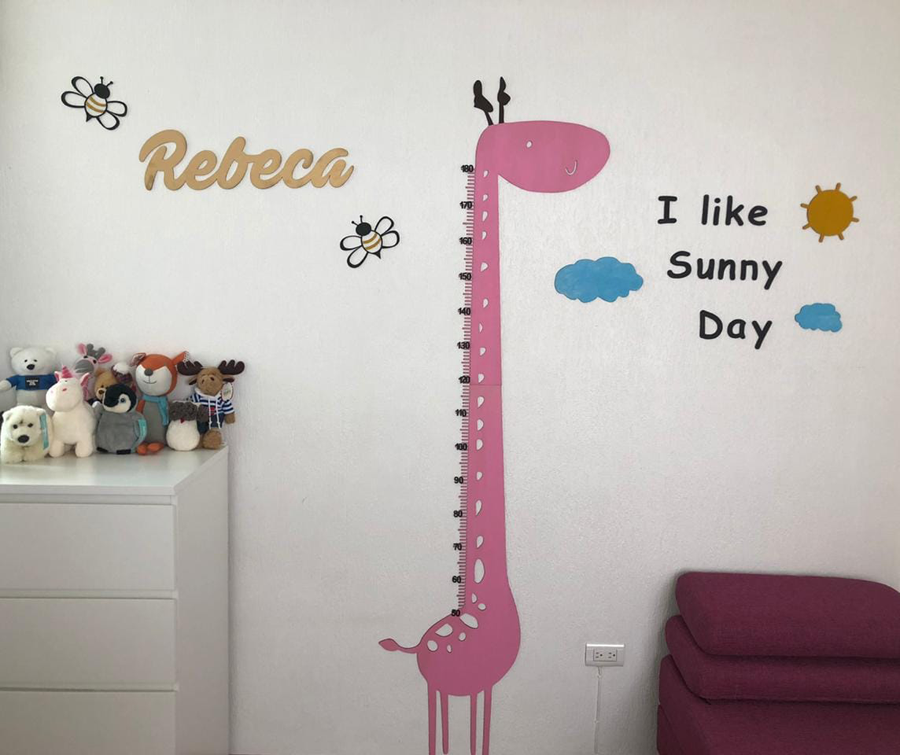 jirafa medidora de estatura