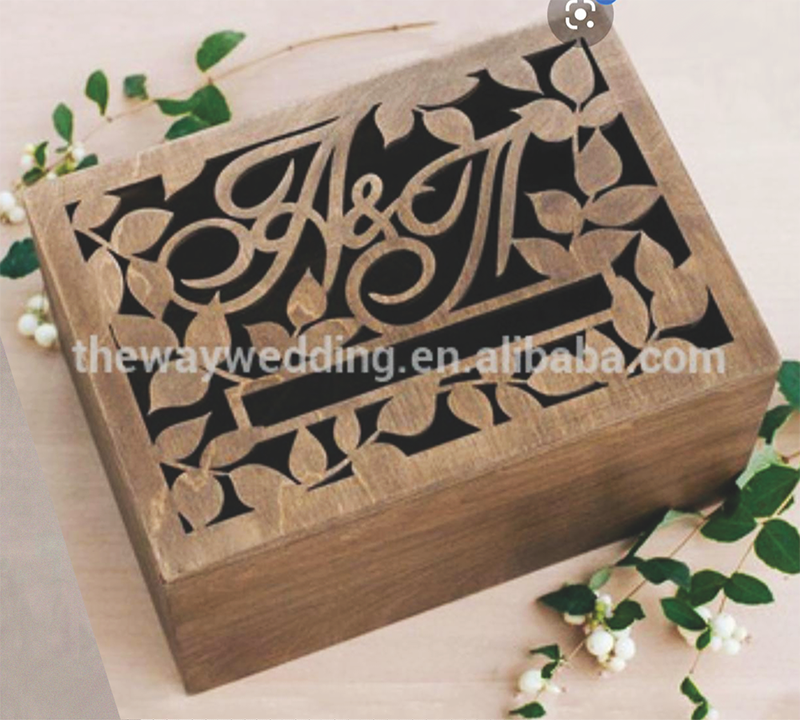 joyero de tapa calada hojas