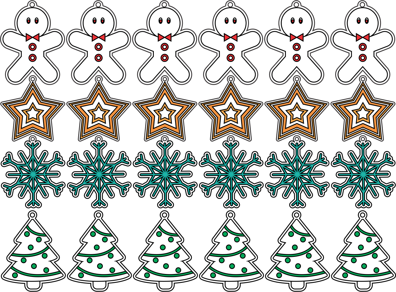 juegos de colgantes navideños