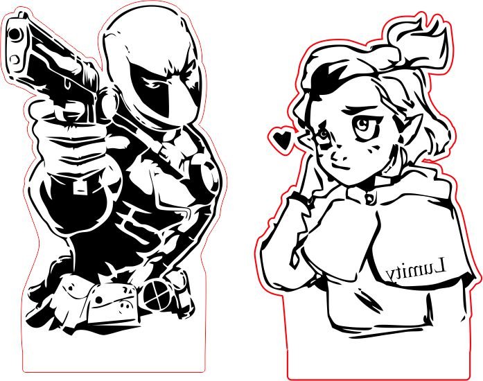 lamparás de acrílico