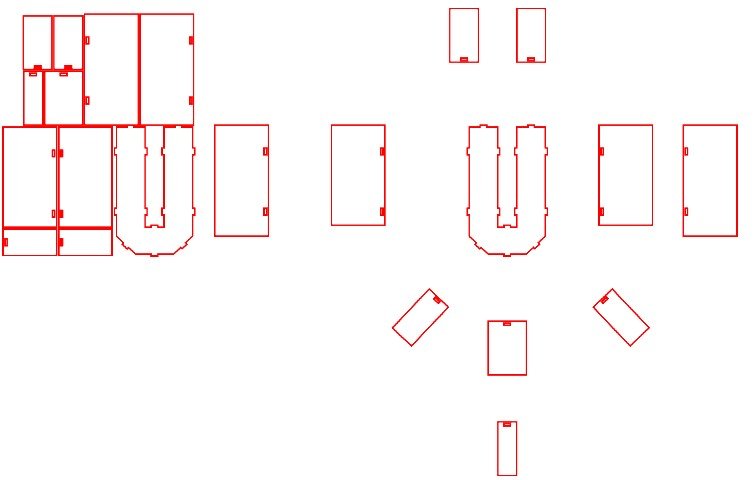 letra u tridimensional