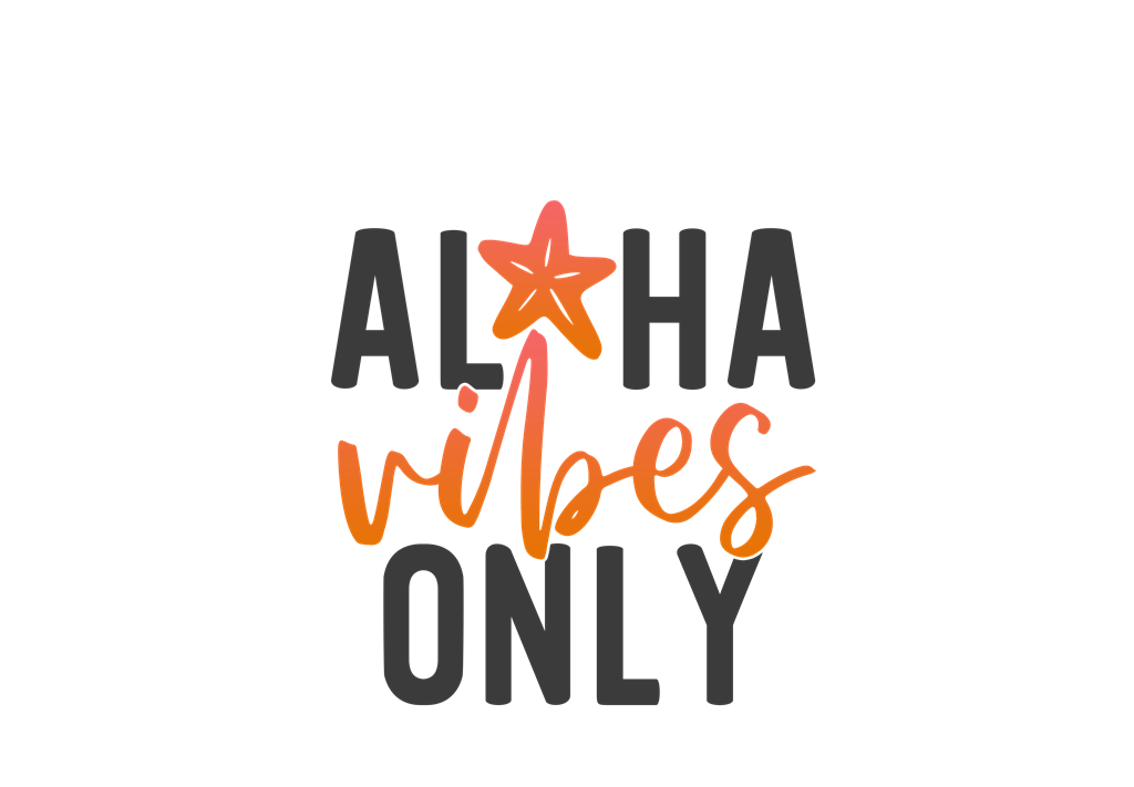 letrero aloha vibes only