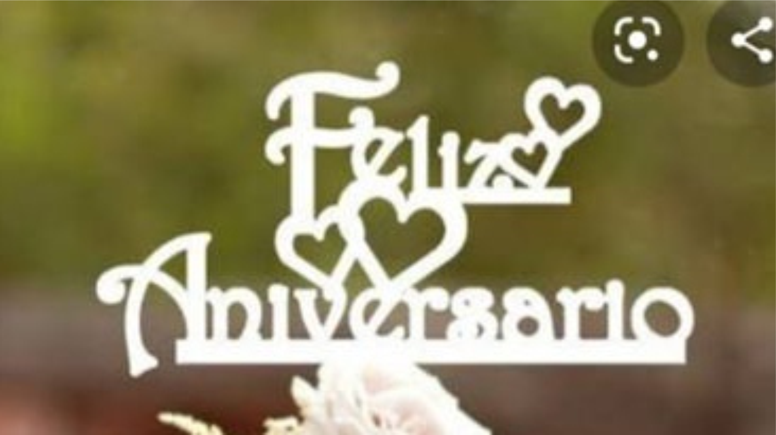 letrero feliz aniversario