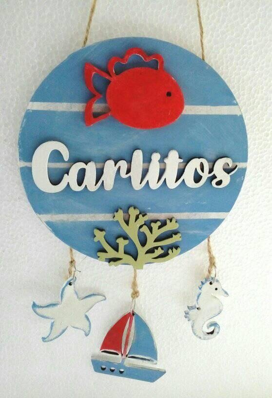 letrero para bebé barco