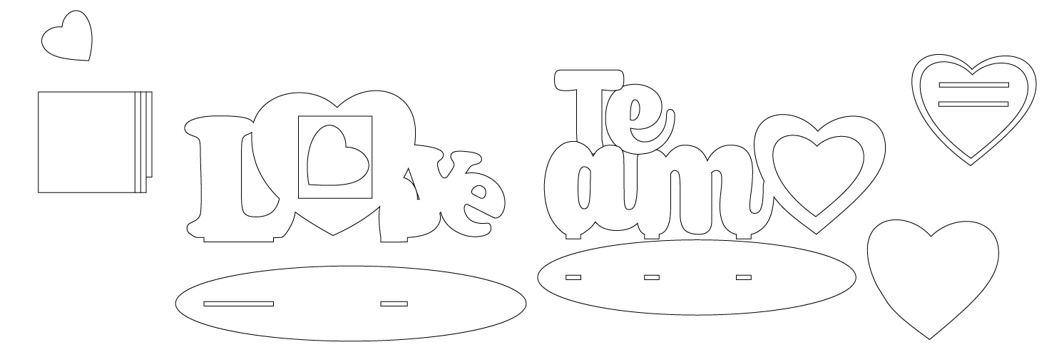 letreros de amor con portarretratos