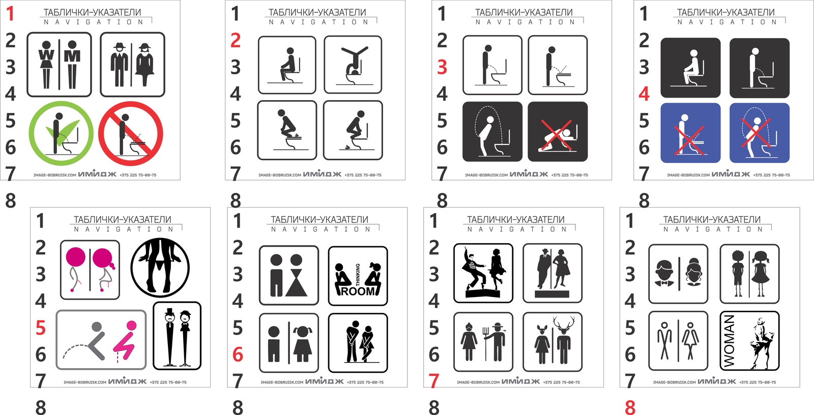 letreros para baños