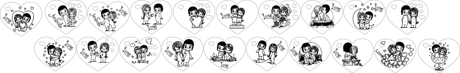 llaveros de corazón