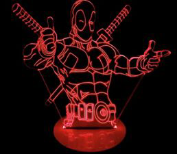 luz nocturna de superhéroe