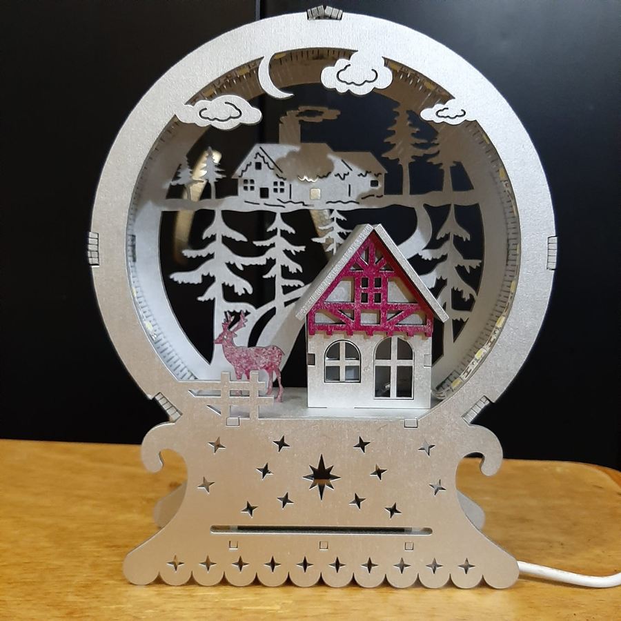 lámpara bola de nieve