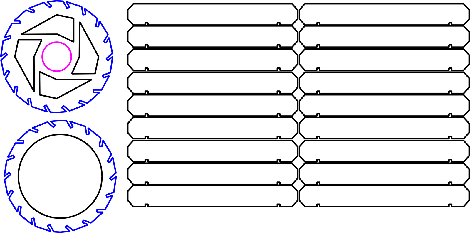 lámpara cilíndrica