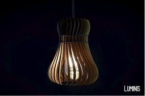 lámpara curvilínea