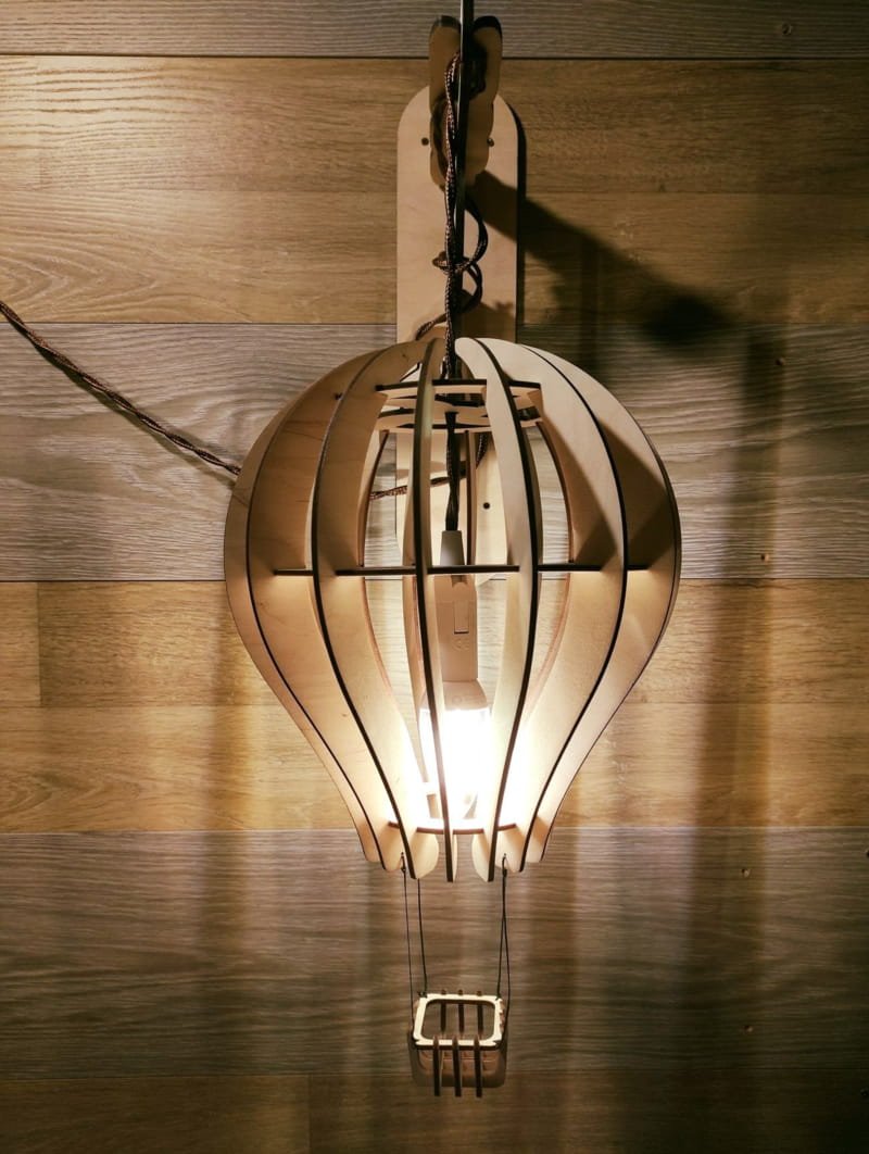 lámpara de globo aerostático