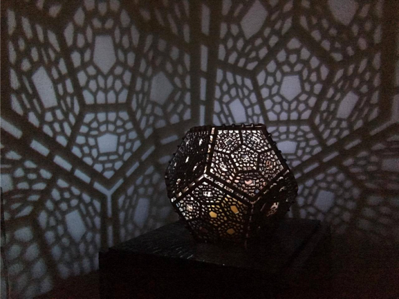 lámpara de pentágonos