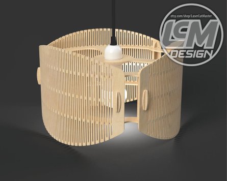 lámpara de techo curva