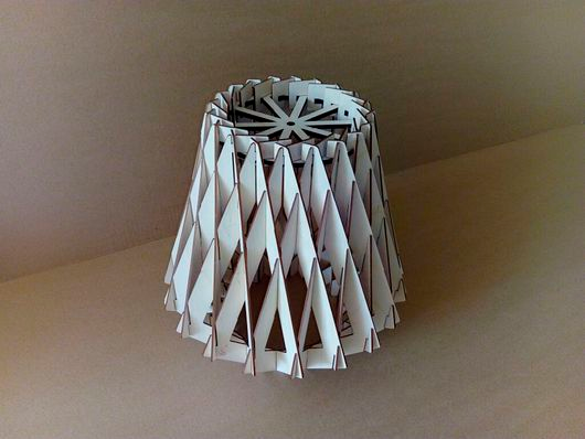 lámpara de triángulos