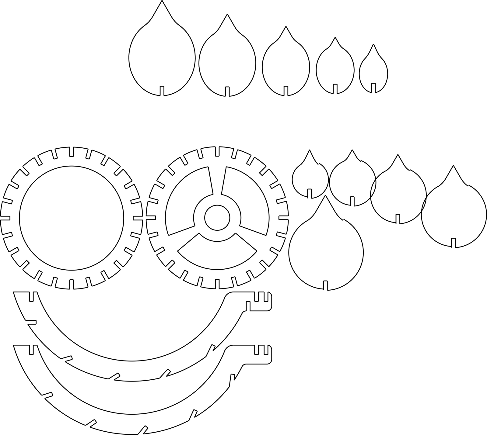 lámpara engranajes armable