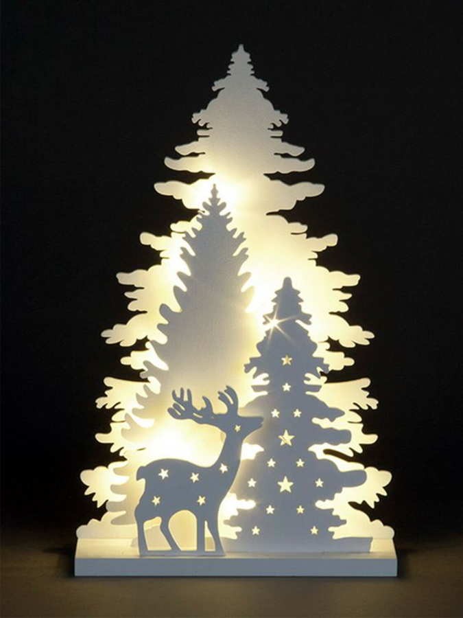 lámpara pinos y venado