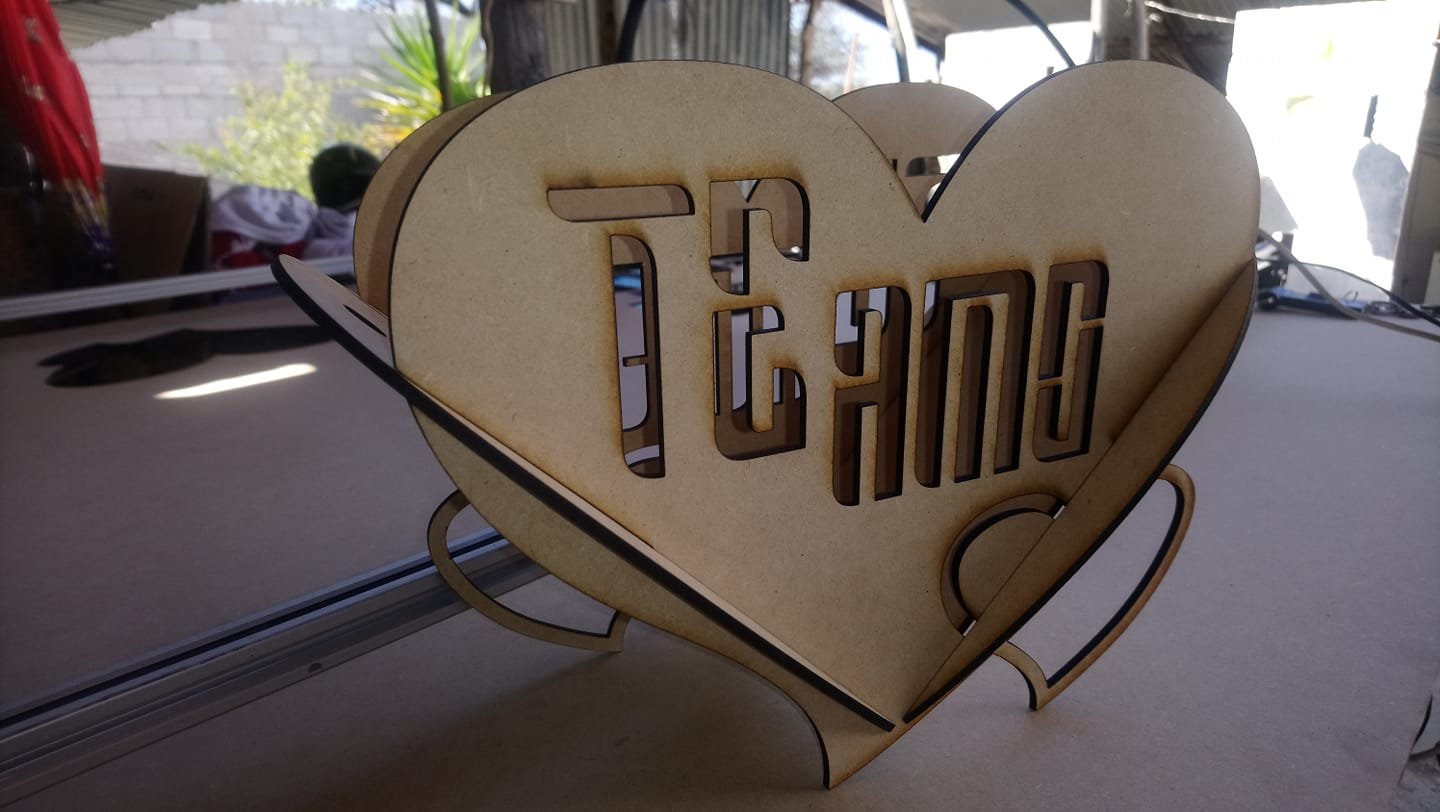 macetero de corazón