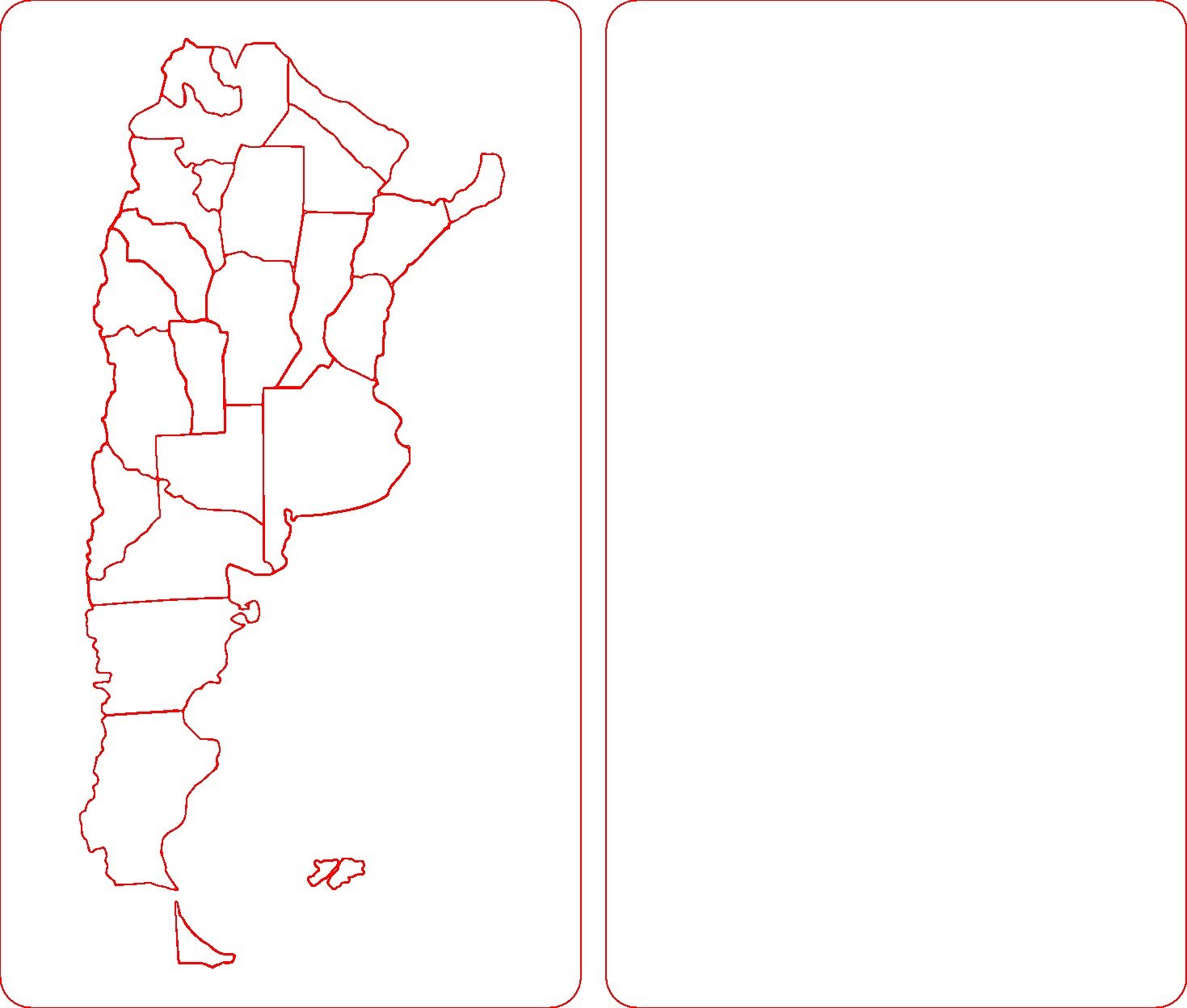 mapa de argentina