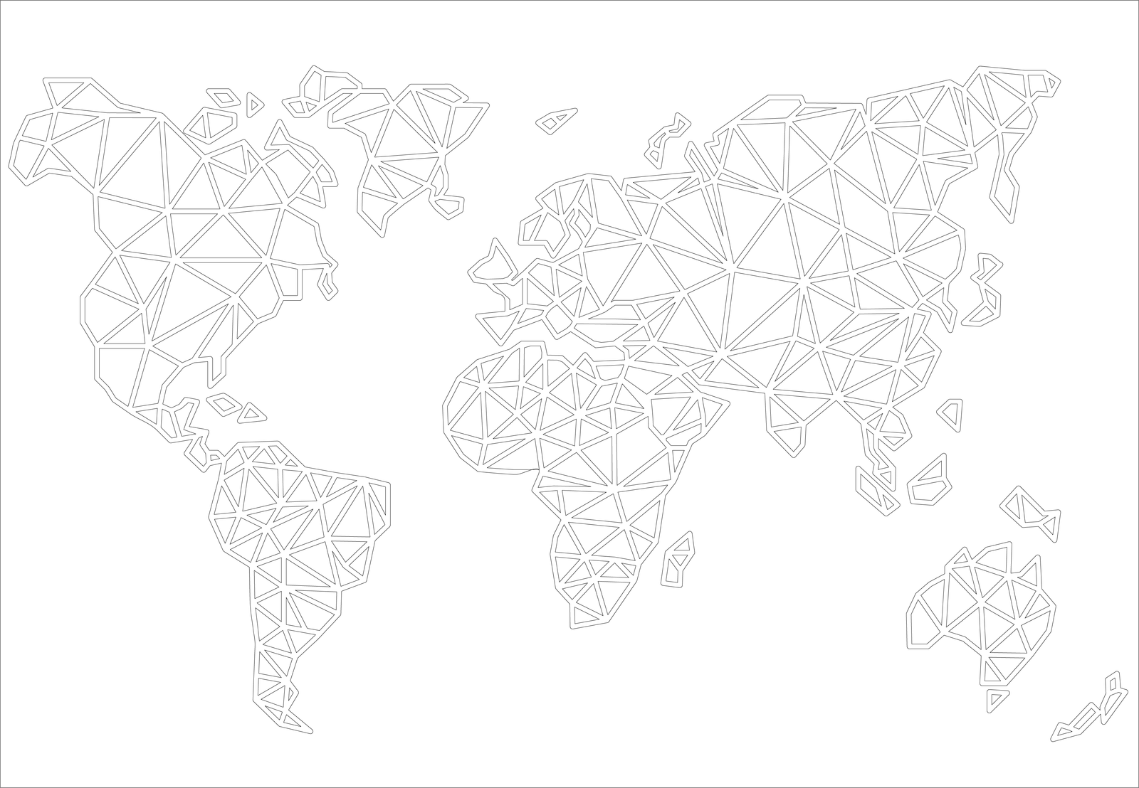 mapamundi geométrico