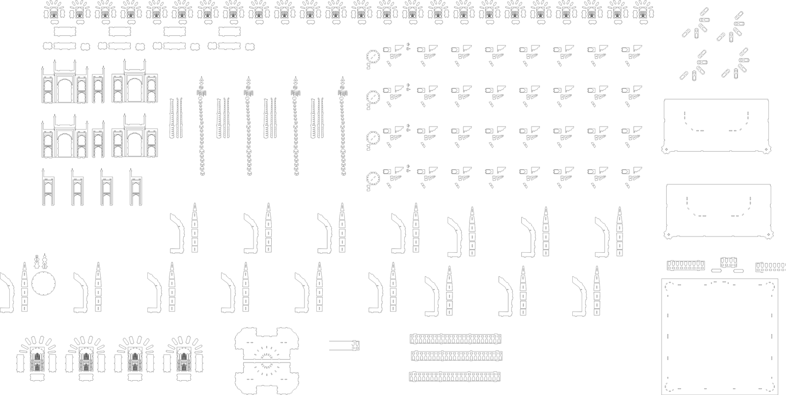 maqueta de taj mahal