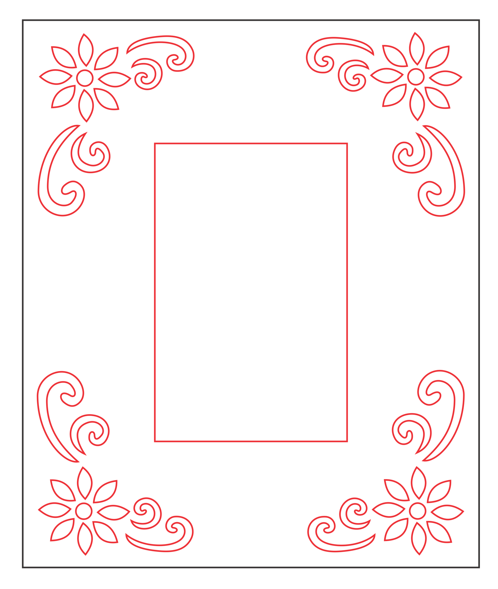 marco ancho de margaritas