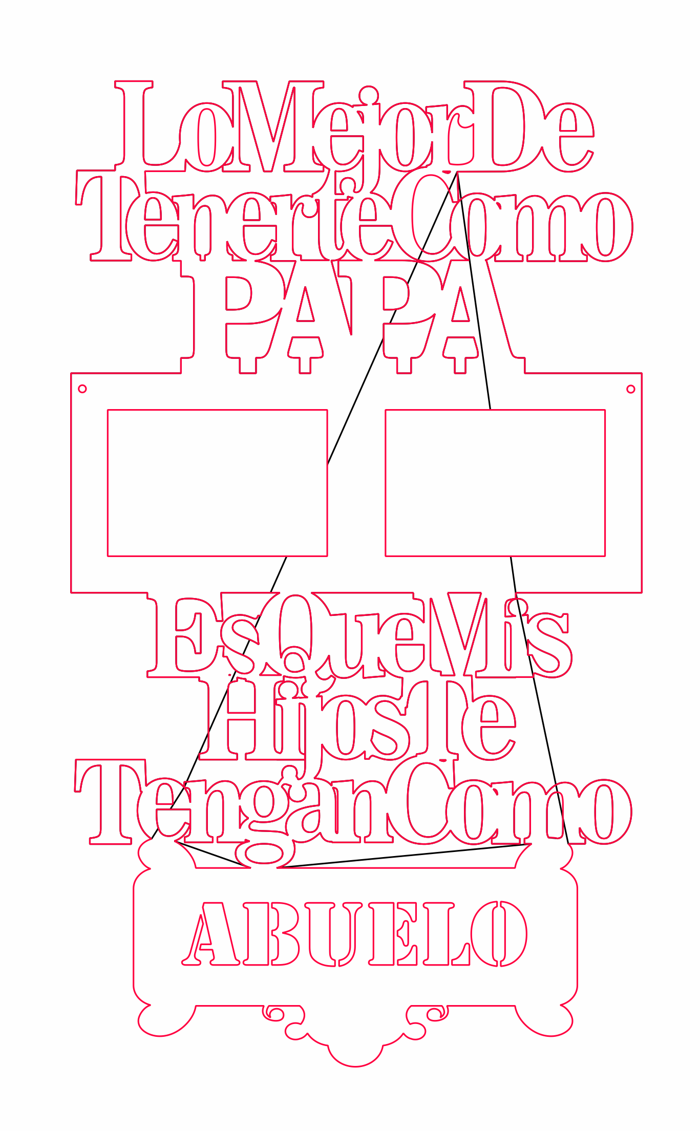 marco colgante lo mejor de tenerte