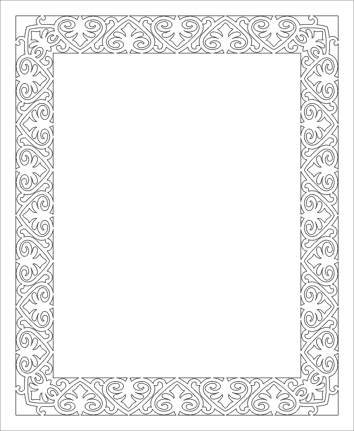 marco de corazones de grecas