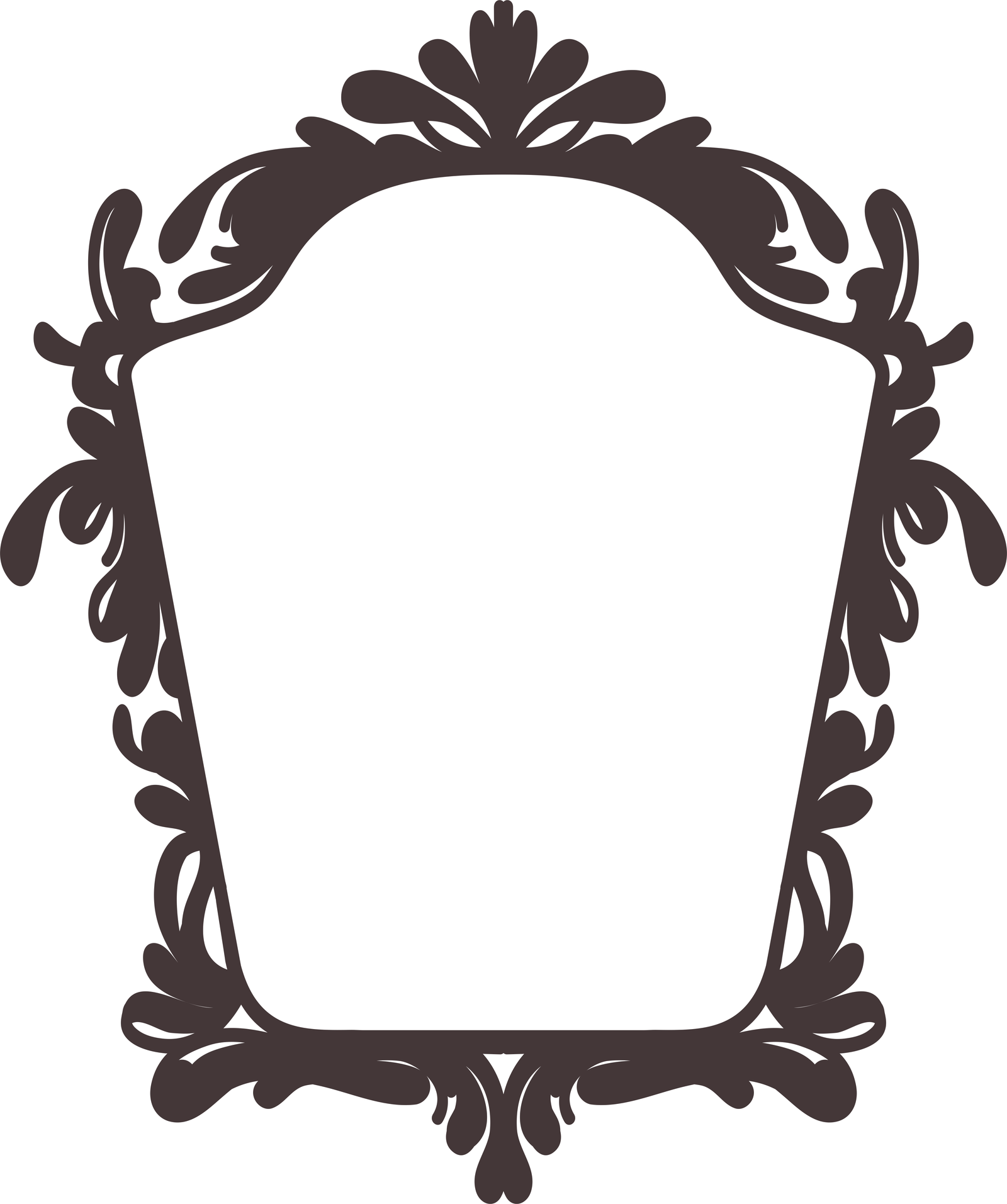 marco de forma irregular