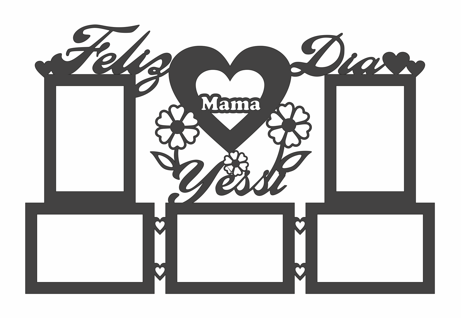 marco feliz día mamá 5 fotos