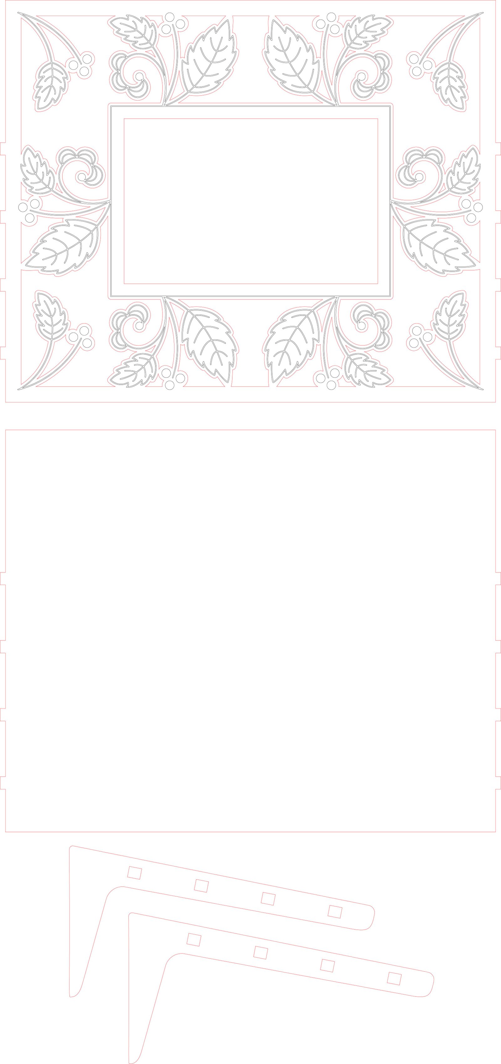 marco hojas grandes 3mm