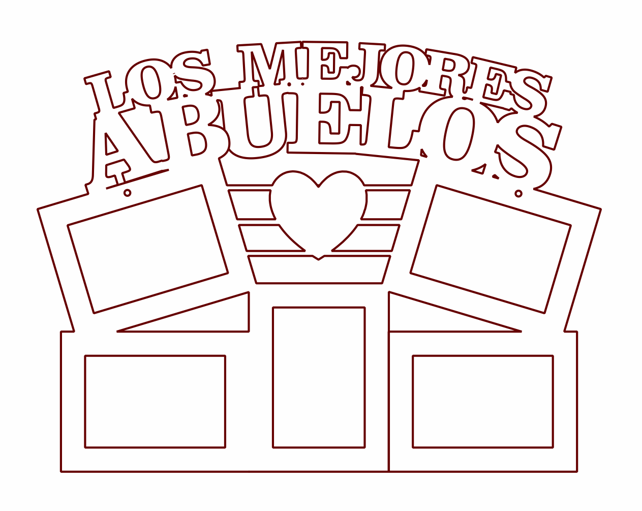 marco múltiple para 5 fotos