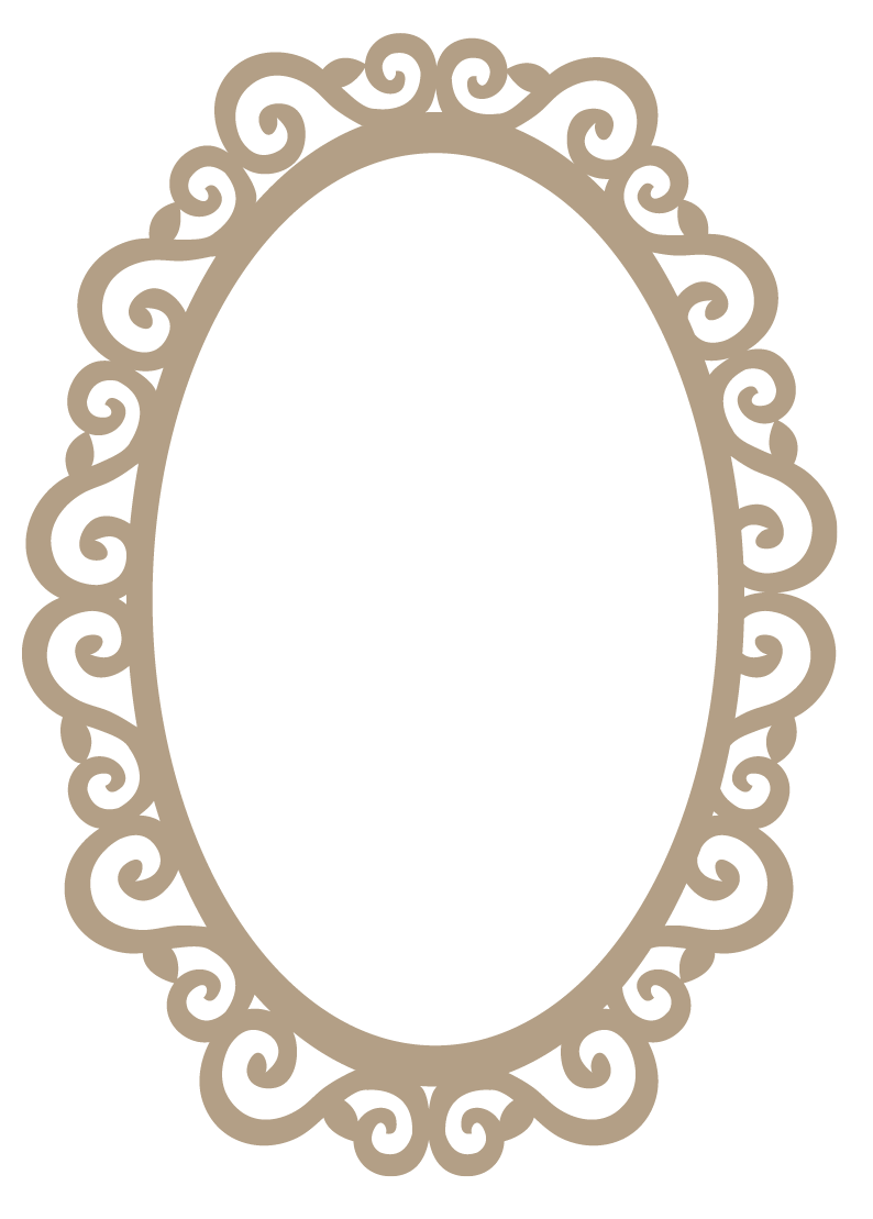 marco ovalado para foto