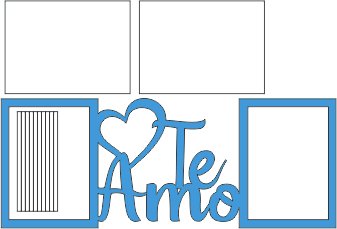 marco para 2 fotos te amo