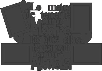 marco para 4 fotos madre