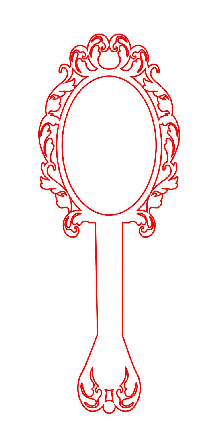 marco para espejo de mano