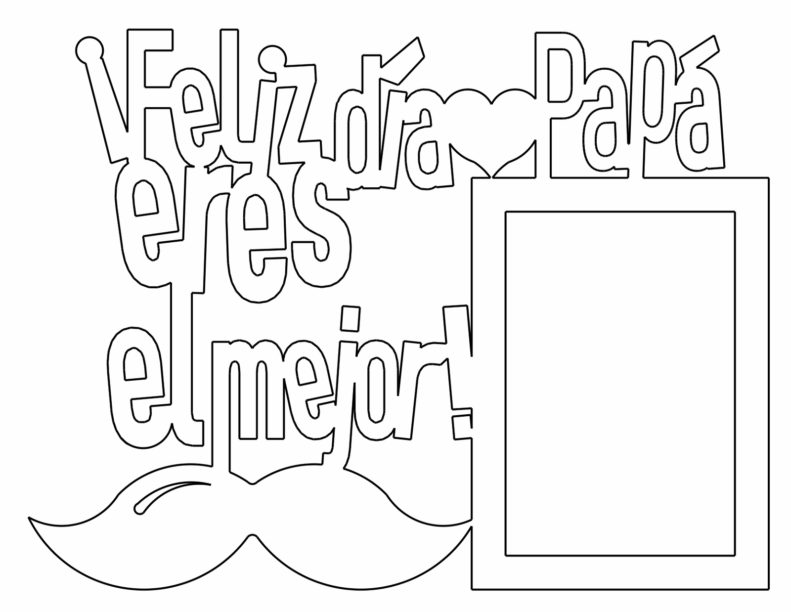 marco para foto con bigotes