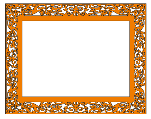 marco rectangular 18