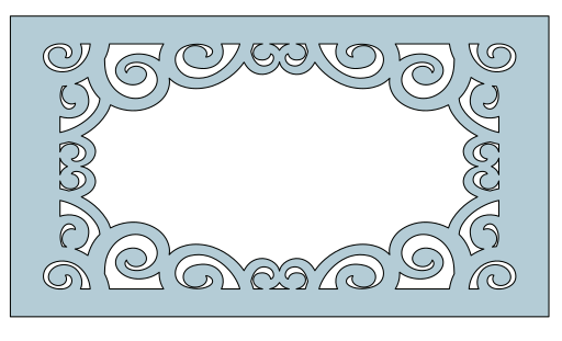 marco rectangular 22