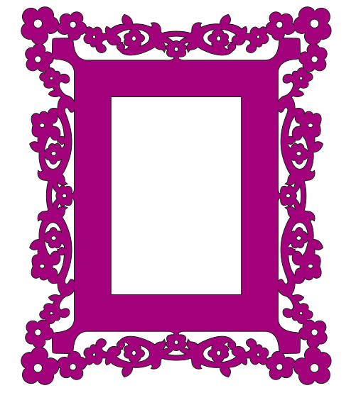 marco rectangular 42