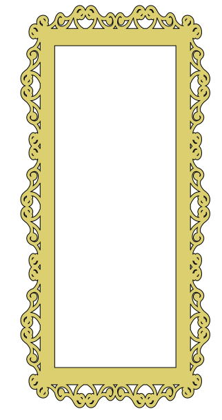 marco rectangular 45