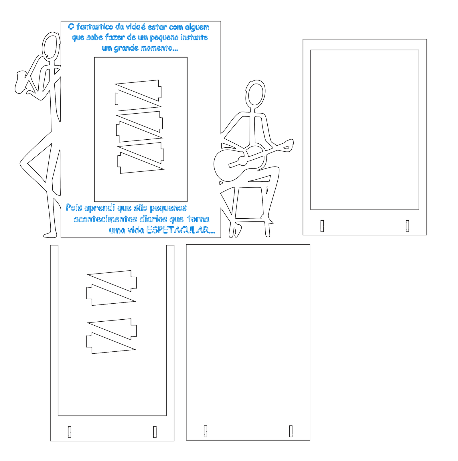 marcos de hombres tocando instrumentos