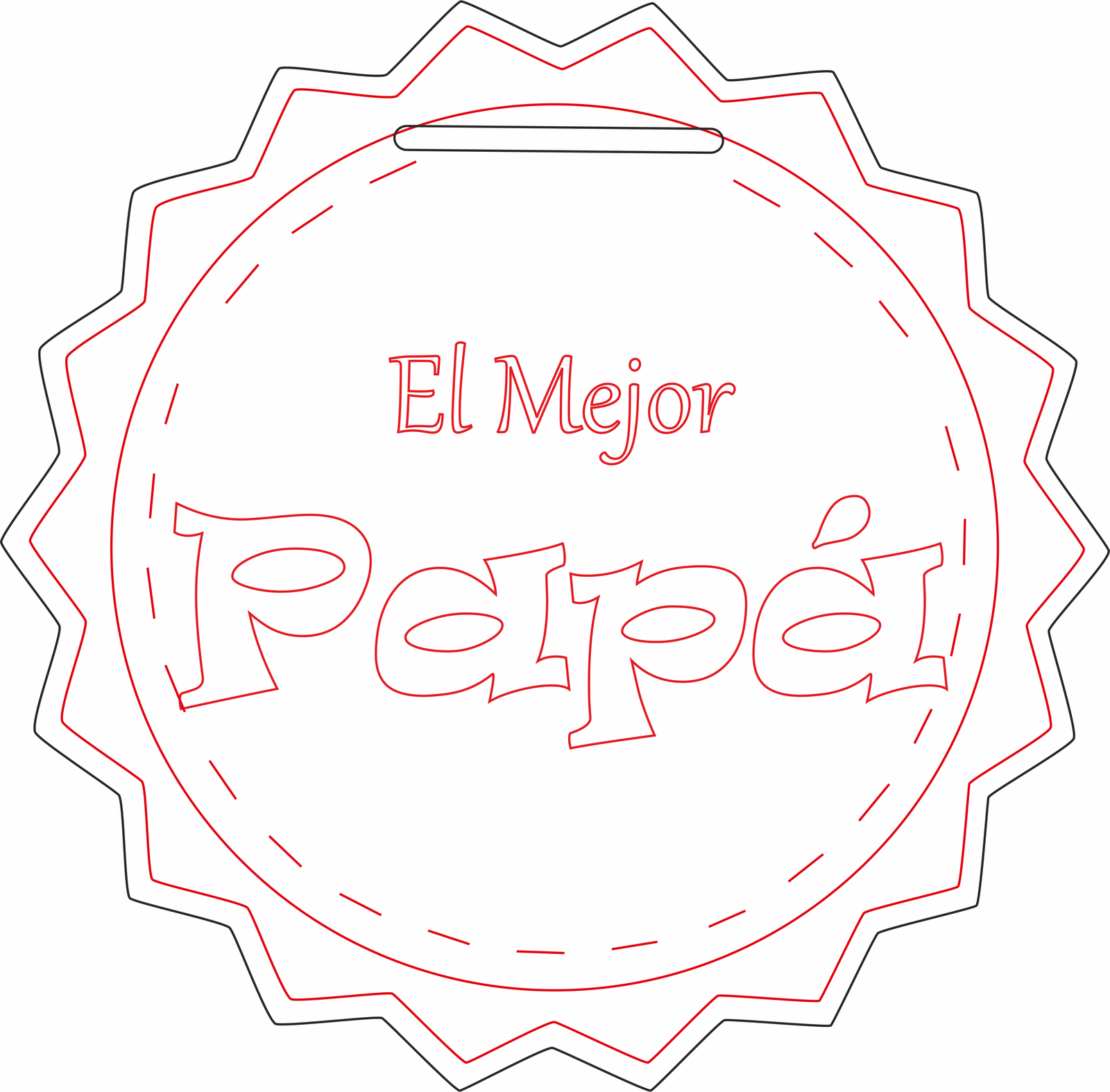 medalla al mejor papá