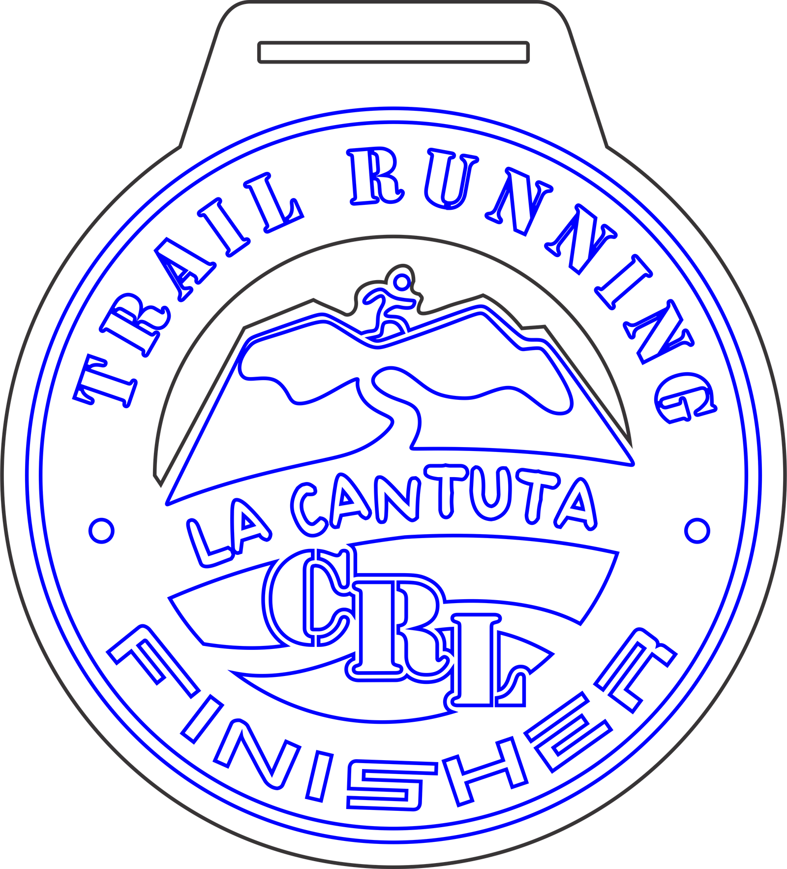 medalla para corredores